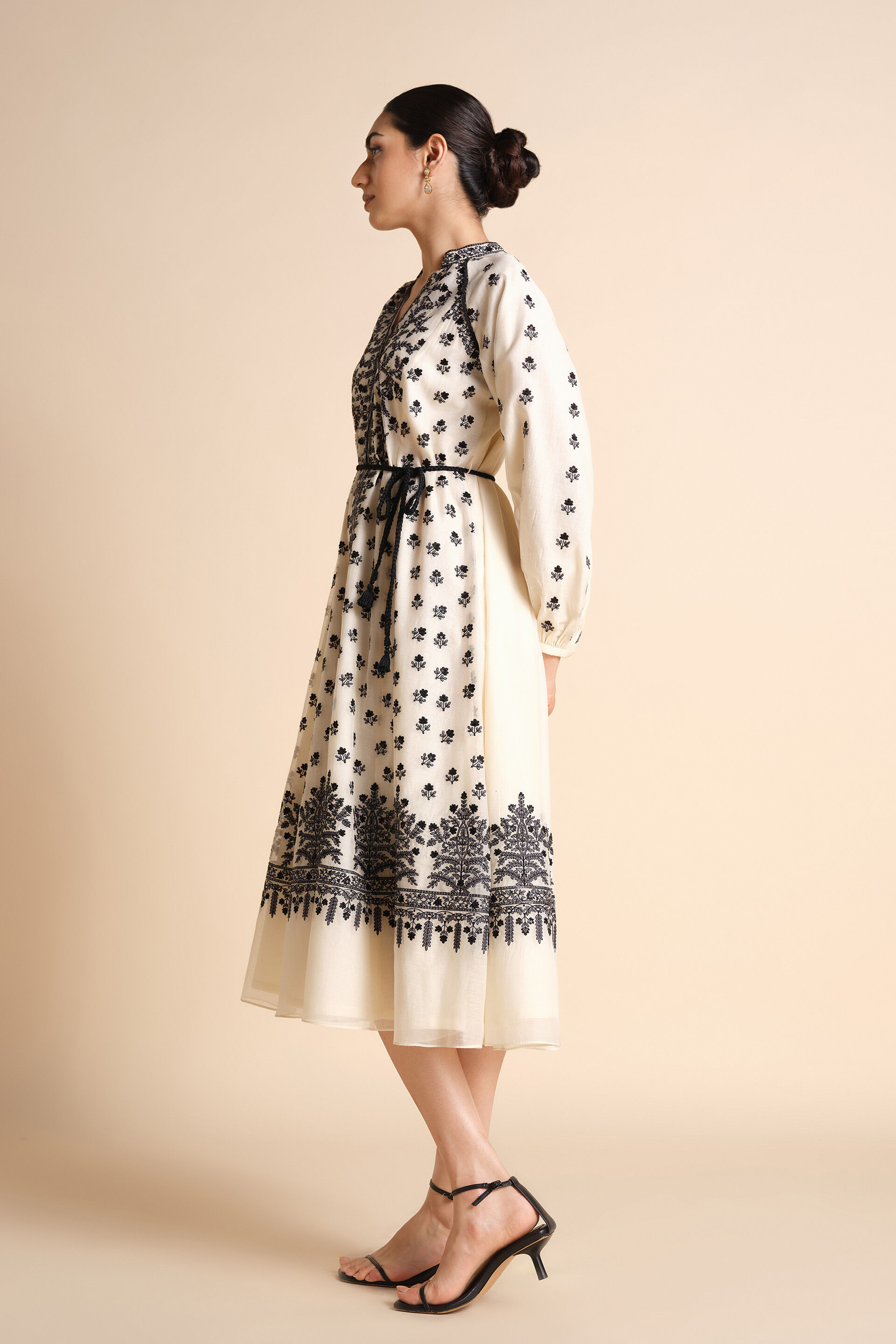 Sawsan Embroidered Mul Dress - White, White, image 9
